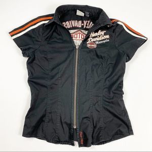 Harley Davidson Zip Front Top